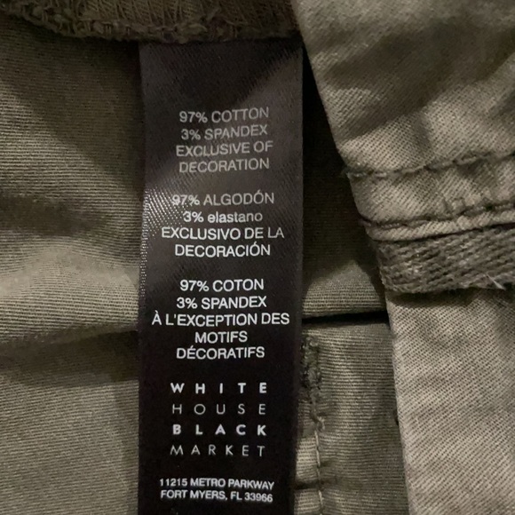 White House Black Market “The Slim Crop” cargo style pants woman’s size 2 - Picture 8 of 12